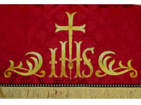 Altar Frontal embroidered symbols