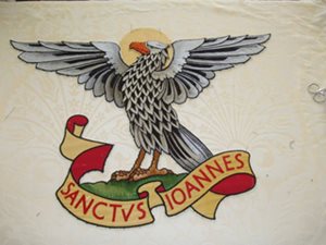 Altar Frontal embroidery - Sanctvs Joannes